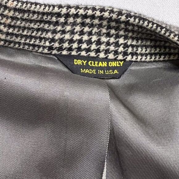 Halls Kansas City Vintage Blazer Brown Plaid Camel Hair Men's Classic Preppy - Picture 5 of 10